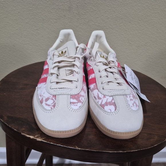 adidas Shoes - Adidas Samba Women's Pink and Cream Sneakers JR8841 Size 7.5